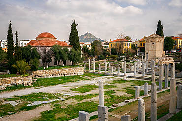 Roman Forum Agora of Athens in Greece