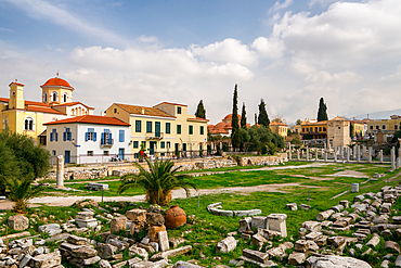 Roman Forum Agora of Athens in Greece