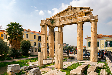 Roman Forum Agora of Athens in Greece