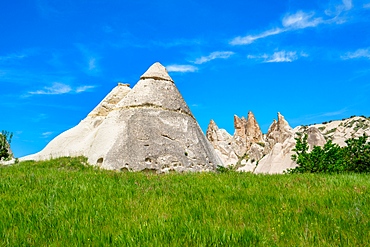 Love valley with beautiful rock formations in Cappadocia, Turkey