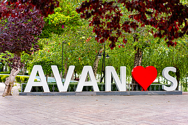 Avanos welcome sign is a city known for pottery in Cappadocia, Turkey