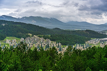Burj al Babas abandoned ghost town with fairytale castle houses in Turkey
