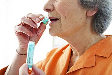 Homeopathy, elderly person