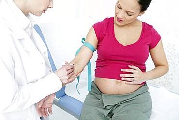 Blood specimen, pregnant woman