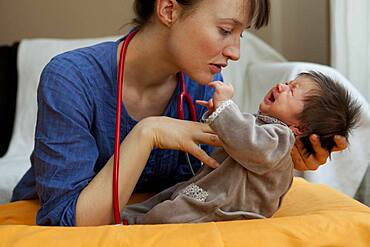 3-week-old baby girl.