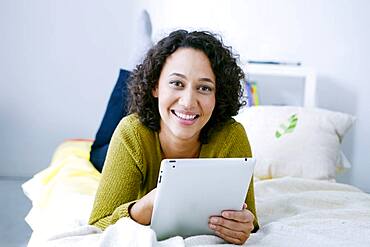 Woman with tablet