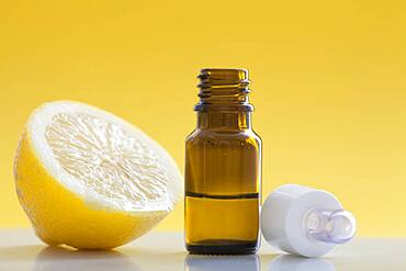 Lemon essential oil.