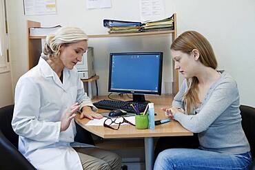 Woman in consultation