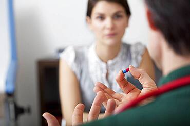 Woman in consultation