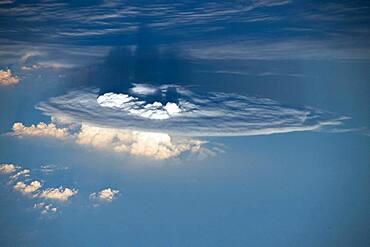 Cumulonimbus Cloud with Overshooting Cloud Tops