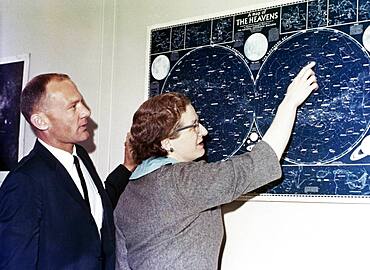 Nancy Roman and Edwin Aldrin