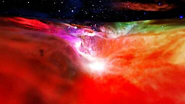 Colorful Blanket of Orion Nebula