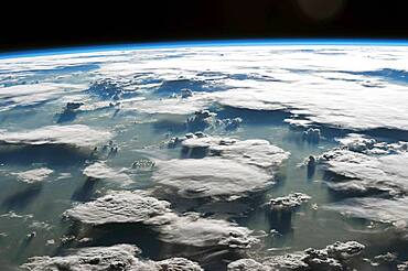 Clouds over the Amazon, Satellite Image