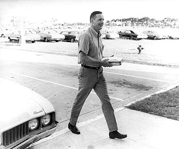 Apollo 11, Neil Armstrong Arrives at KSC, 1969