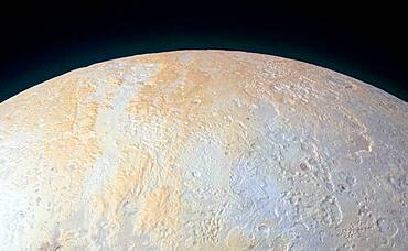 Canyons Around Pluto's North Pole