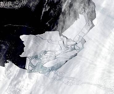 Iceberg Calving, Pine Island Glacier