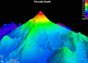 Fonualei South Volcano, Sonar Image