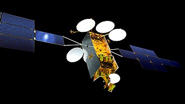 Eurostar Neo communications satellite, computer artwork