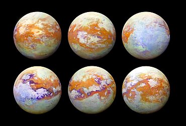 Titan, Moon of Saturn, Infrared Views