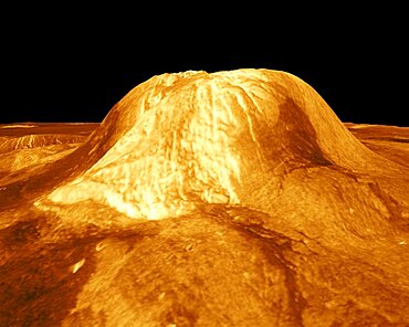 Venus, Three Dimensional Perspective of Gula Mons