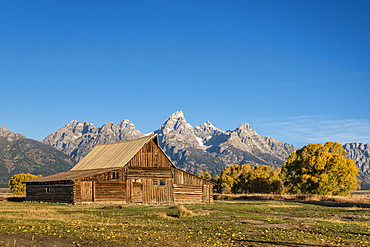 T. A. Moutlon Barn on Mormon Row, Grand Teton National Park, Wyoming.