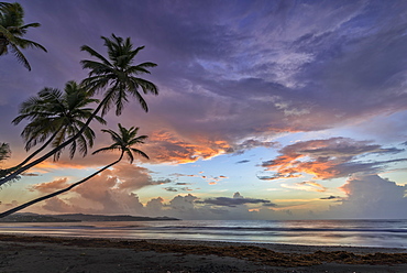 Sunrise at Magdalena Grand Beach Resort on Tobago Island, Trinidad and Tobago.