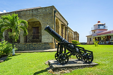 Historic Fort King George on Tobago island, Trinidad and Tobago.