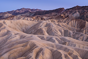 Eroded mudstone at Zabriskie Point, Death Valley National Park, California.