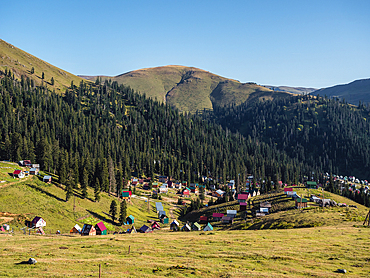 Bakhmaro, a renowned summer retreat situated at 2000m asl in the mountains of Guria, Georgia (Sakartvelo), Central Asia, Asia