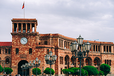 Republic Square and the Government Palace in Yerevan, Armenia (Hayastan), Caucasus, Central Asia, Asia