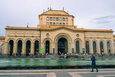 Republic Square and the National History Museum of Armenia in Yerevan, Armenia (Hayastan), Caucasus, Central Asia, Asia