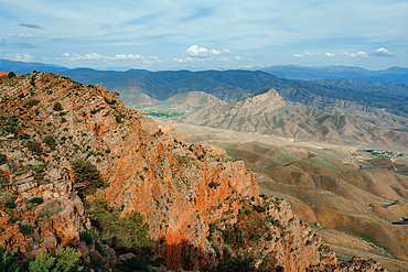 Hiking in Vayots Dzor, known for its red-hued mountains, Armenia (Hayastan), Caucasus, Central Asia, Asia