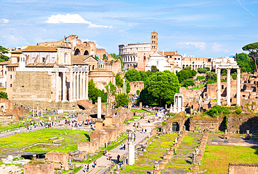 The Forum Romanum (Roman Forum), UNESCO, Rome, Lazio, Italy