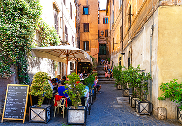 Traditional Italian restaurant in Rome, Italy