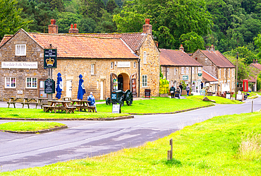 Hutton-le-Hole, a picturesque and historic village in the North York Moors National Park, North Yorkshire, England