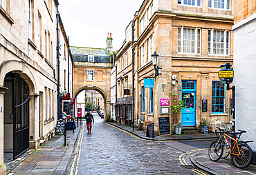 Queen Street, UNESCO World Heritage Site, Bath, Somerset, England, United Kingdom, Europe