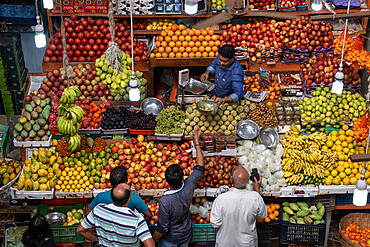 Fruit Market Stall, Panjim Market, Panjim (Panaji), Goa, India, Asia