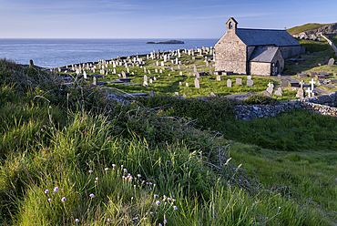 St Patricks Church also known as Llanbadrig Church, Llanbadrig, near Cemaes, Anglesey, North Wales, UK