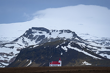 Ingjaldsholl Church, Hellisandur, Snaefellsjokull National Park, Snaefellsnes Peninsula, Iceland