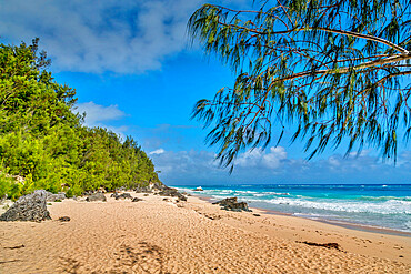 Marley Beach, Warwick, Bermuda, Atlantic, Central America