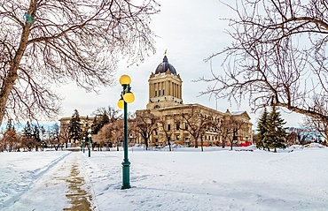 The Manitoba State Legislature Building, Winnipeg, Manitoba, Canada, North America