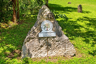 The Convict Cemetery, containing graves of 19th century convicts transported from UK, 13 marked, Sandys, Bermuda, Atlantic, North America