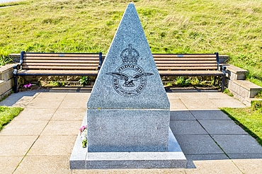 RAF Bomber Command Memorial, erected in 2012 to commemorate the 110000 World War II aircrew of Bomber Command of whom 55573 lost their lives, Beachy Head, near Eastbourne, East Sussex, England, United Kingdom, Europe