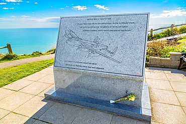 RAF Bomber Command Memorial, erected in 2012 to commemorate the 110000 World War II aircrew of Bomber Command of whom 55573 lost their lives, Beachy Head, near Eastbourne, East Sussex, England, United Kingdom, Europe