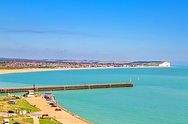 Newhaven harbour from where Oscar Wilde, Edward VIII, Operation Jubilee (the 1942 Dieppe Raid) and Lord Lucan sailed for Normandy, France, Newhaven, East Sussex, England, United Kingdom, Europe