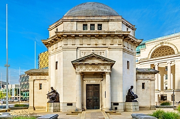 The Hall of Memory, a memorial to those killed in two World Wars and subsequent conflicts, Centenary Square, Birmingham, West Midlands, England, United Kingdom, Europe