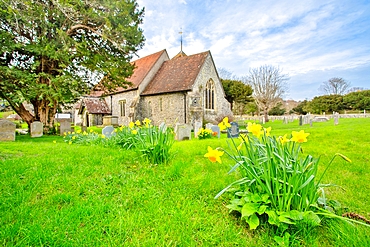 St. Simon and St. Jude's Church, East Dean, East Sussex, England, United Kingdom, Europe