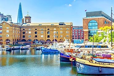 St. Katherine Dock, part of the Port of London until 1968, now residential and leisure area, Tower Hamlets, Central London, England, United Kingdom, Europe