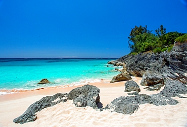 Pink Beach, South Shore, Smiths Parish, Bermuda, Atlantic, North America