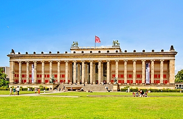 The Old Museum (Altes Museum) in Berlin. Completed in 1830, it is part of the city's Museum Island complex. The Museum is a UNESCO World Heritage site and houses Roman, Greek and Etruscan exhibits.